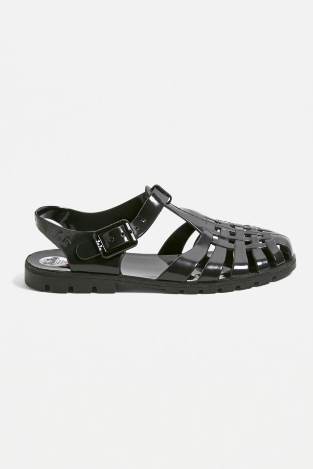 JuJu Reilly Black Jelly Sandals Urban Outfitters UK