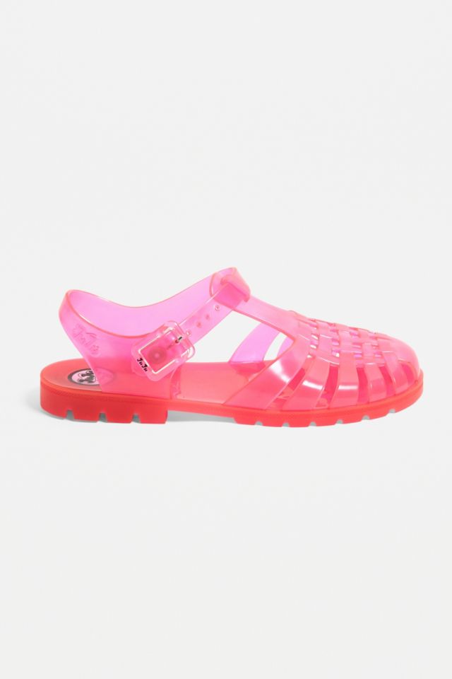 JuJu Reilly Pink Jelly Sandals Urban Outfitters UK