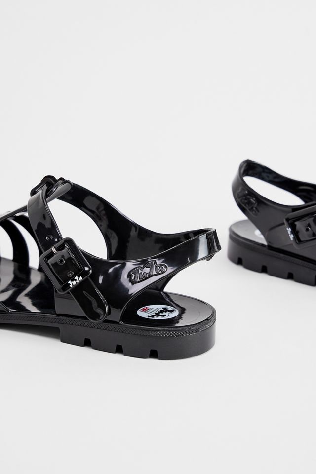 Juju Black Riley Fisherman Jelly Shoes #4