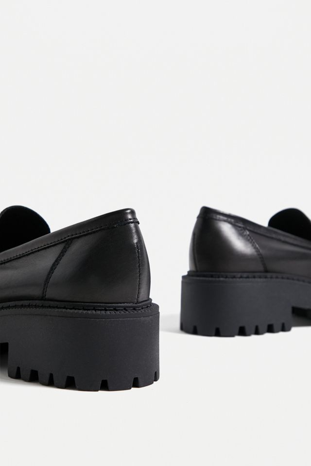 UO Black Ferne Chunky Penny Loafers  #4