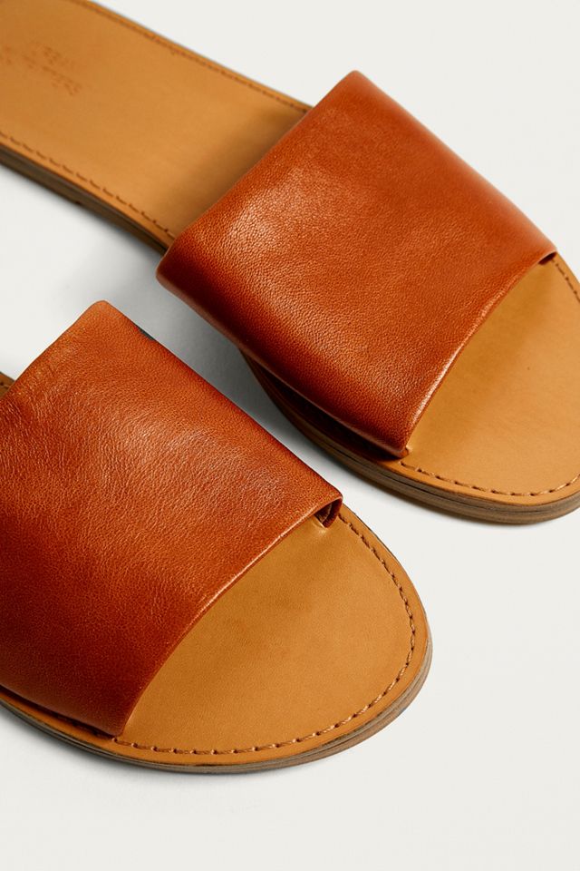UO Mia Leather Sliders #3