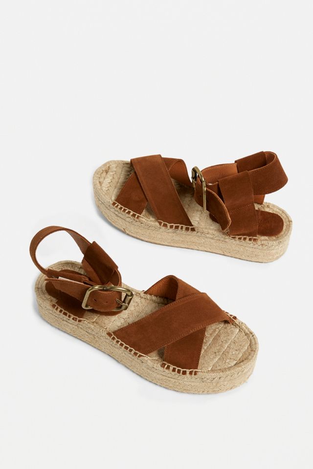 UO Ellie Crossed Strap Espadrille Sandal #1