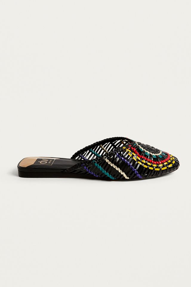 Dolce Vita Black Woven Slide Sandals #2
