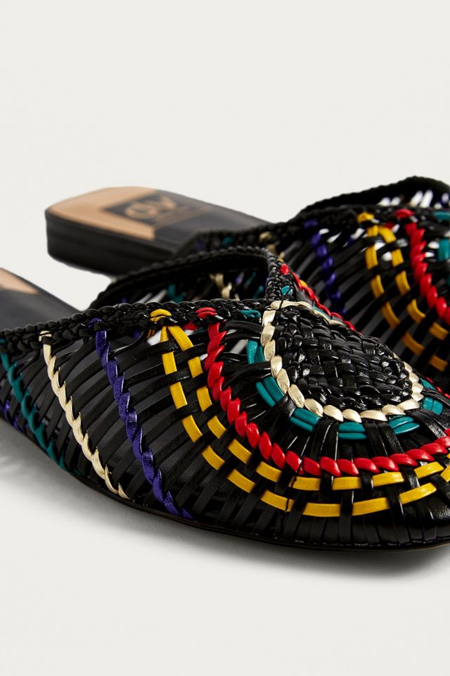 Dolce Vita Black Woven Slide Sandals #3