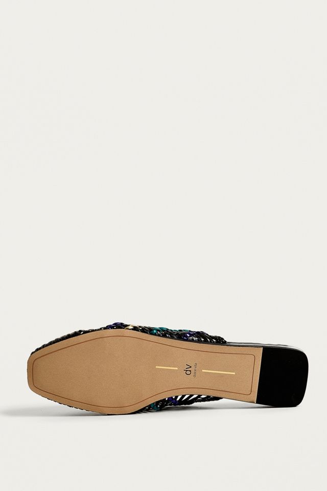 Dolce Vita Black Woven Slide Sandals #5