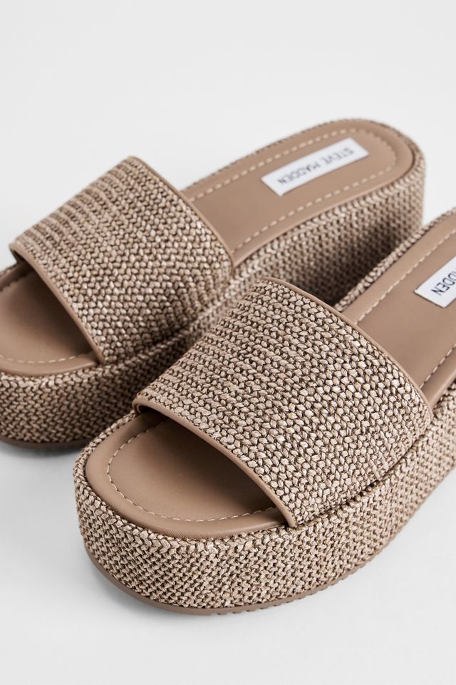 Sandalias de Cuña Texturizadas Marrones Decor de Steve Maddern #3