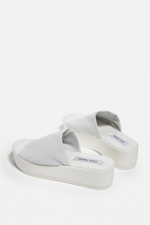 Steve Madden White Slinky Sandals #1