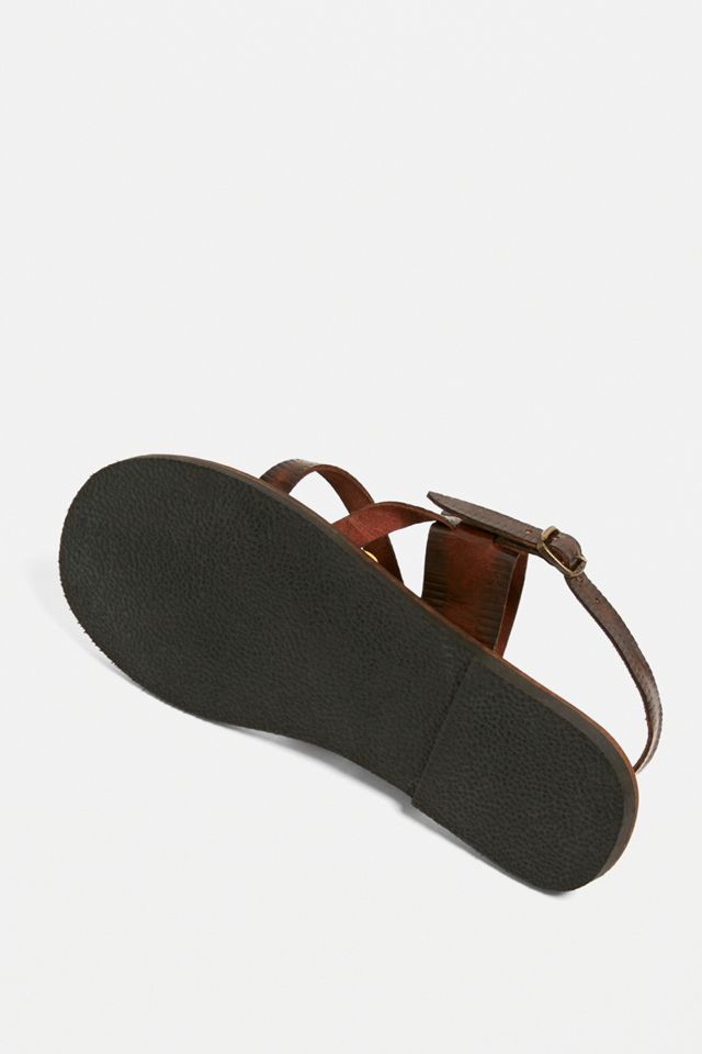 UO Leather Buckle Strap Sandals #3