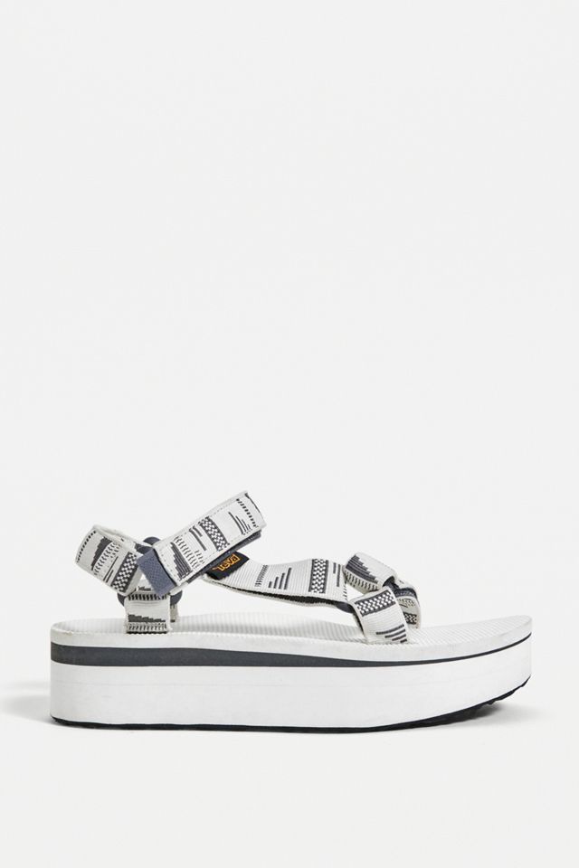 Teva Universal White Flatform Sandals #2