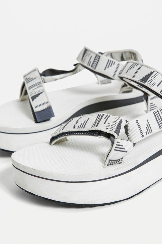 Teva Universal White Flatform Sandals #3