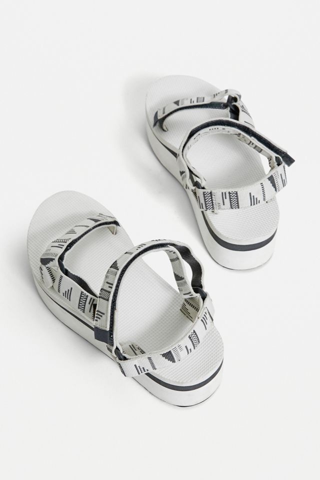 Teva Universal White Flatform Sandals #4