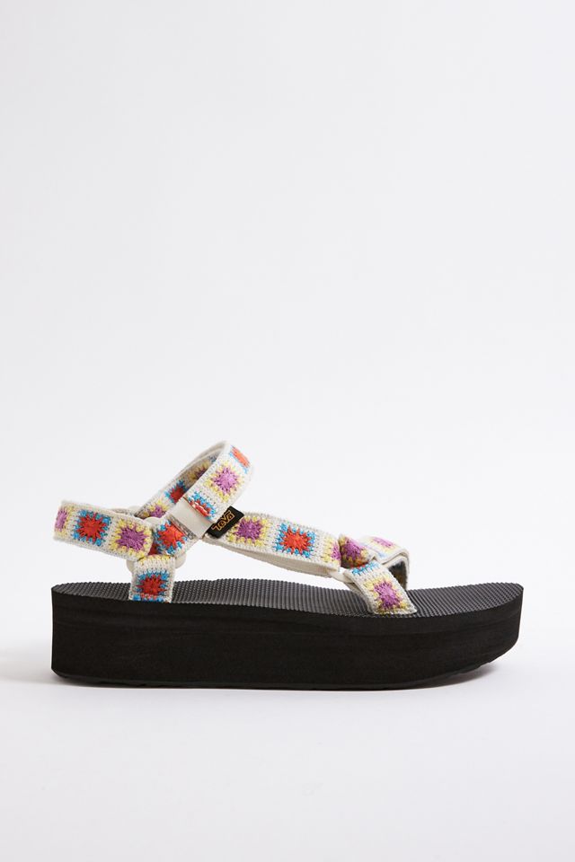 Teva Crochet Flatform Universal Sandals Urban Outfitters UK