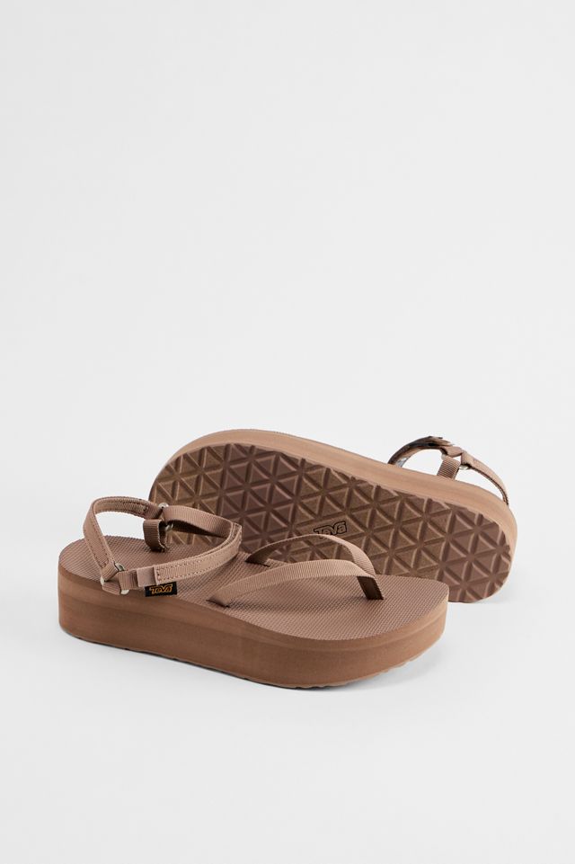 Sandali Flatform Sottili Teva Marroni #1