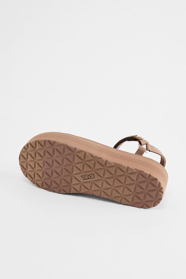 Sandali Flatform Sottili Teva Marroni #4