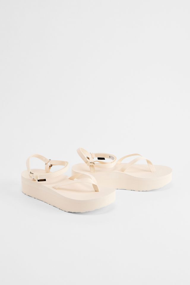Teva Off-White Slim Flatform Sandals #1