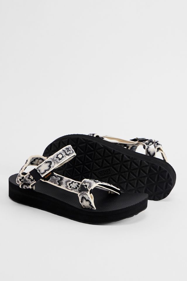Teva Midform Universal Floral Black Sandals #1