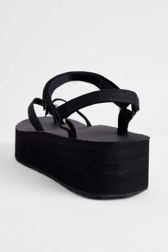 Sandales noires à plateforme fine Teva #4