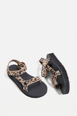 Teva Leopard Print Midform Sandals Urban Outfitters UK