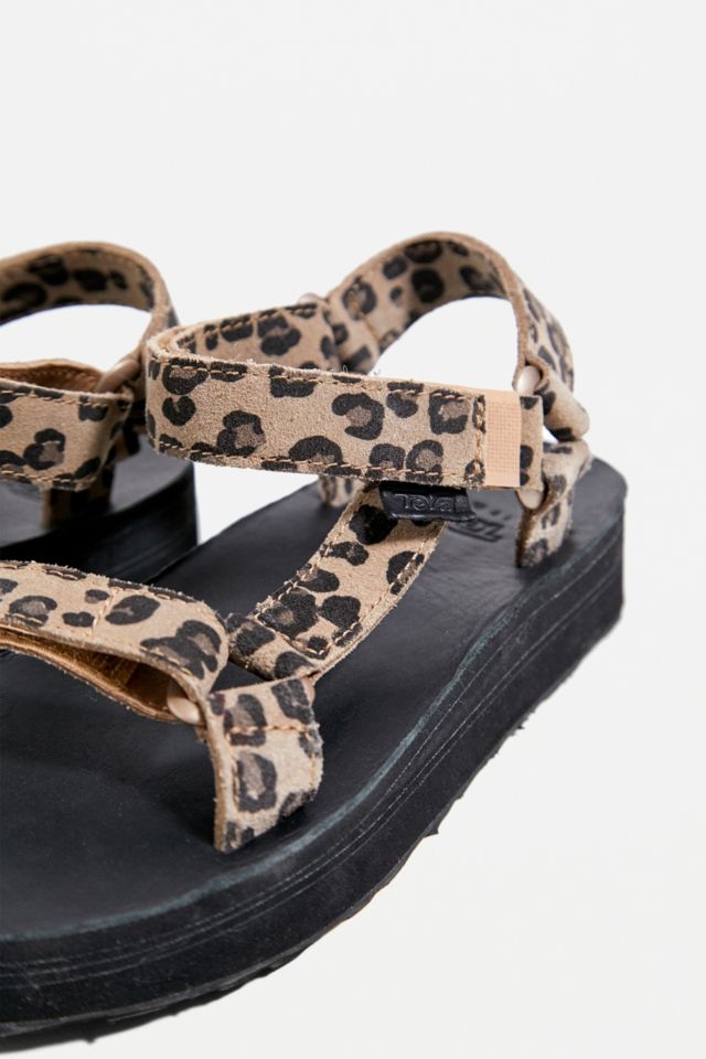 Teva Leopard Print Midform Sandals Urban Outfitters UK