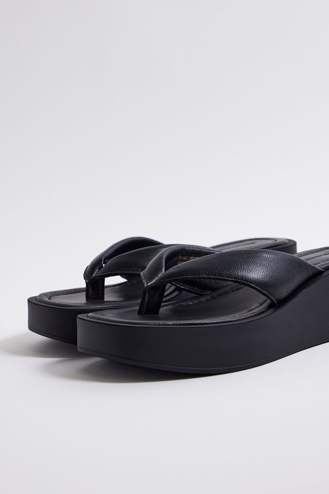 Sandales en cuir minimalistes noires UO #2
