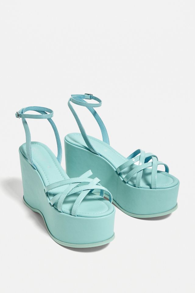 ROC – Plateausandalen „Roxy“ in Himmelblau mit Riemchendesign #1