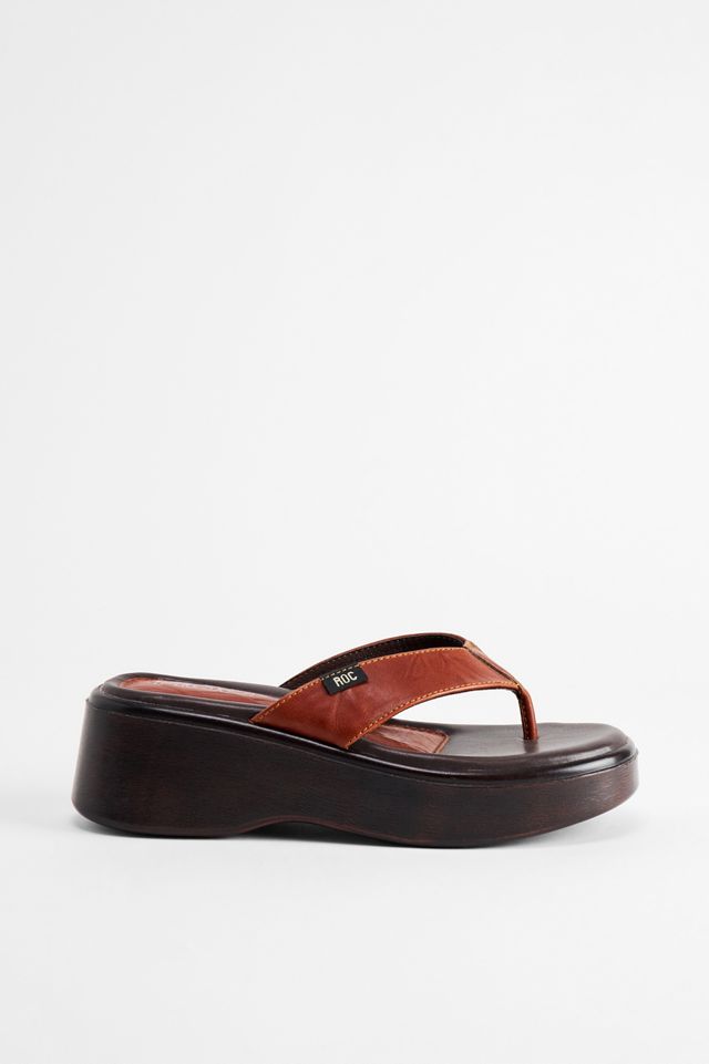 ROC Tan Sadie Plateau-Flip-Flops #2