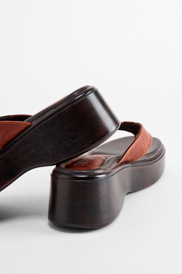 ROC Tan Sadie Plateau-Flip-Flops #4
