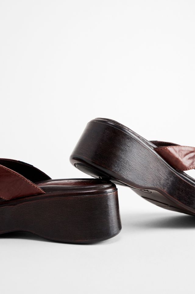 ROC Tongs à plateforme Sadie marron #4