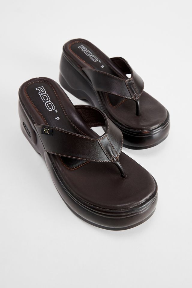 ROC Braune Karma Plateau-Flip-Flops #1