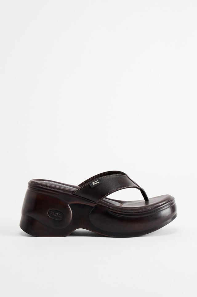 ROC Braune Karma Plateau-Flip-Flops #2