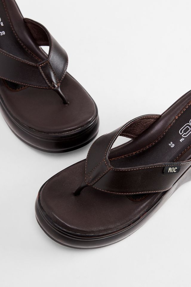 ROC Braune Karma Plateau-Flip-Flops #3