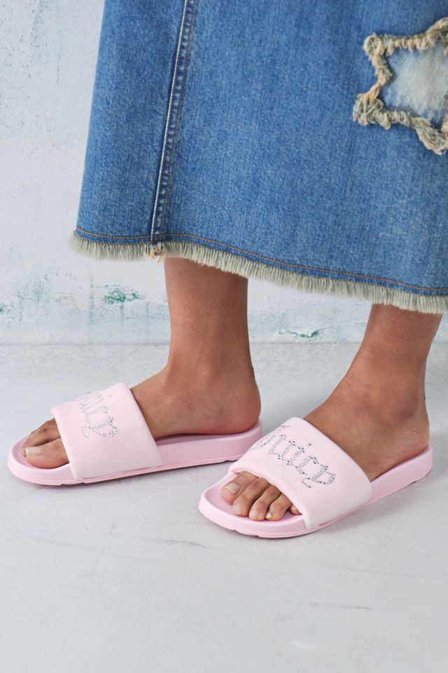 Juicy Couture Pink Dani Sliders Urban Outfitters UK