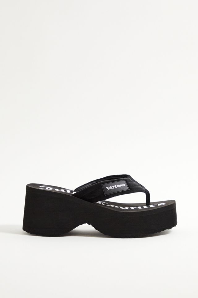 Juicy Couture Whitney Black Wedges | Urban Outfitters UK