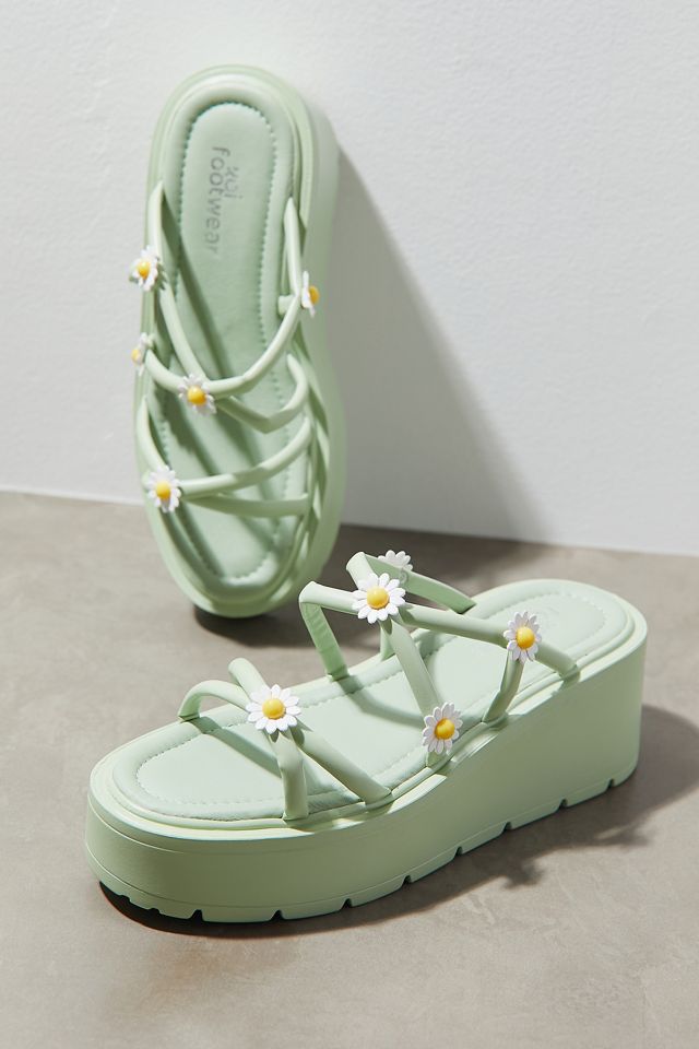 Koi - Sandales à brides marguerite vertes #2