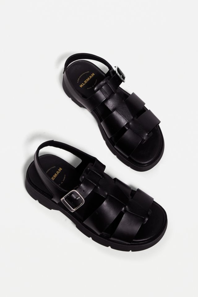 KLEMAN Black BALLAST VTG Sandals | Urban Outfitters UK