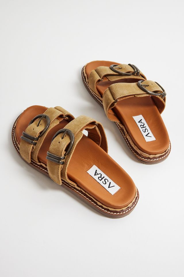 ASRA Maggie Tan Buckle Sandals  #4