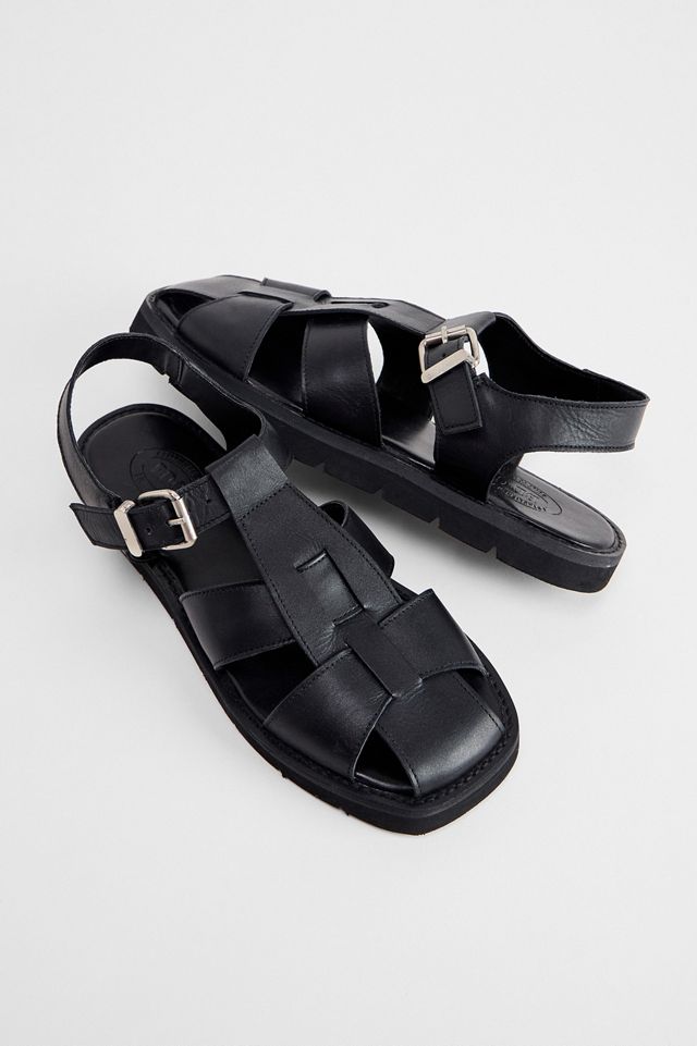 BDG Black Fisherman Leather Sandals
 #1