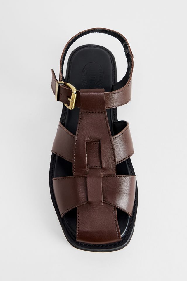 BDG Brown Fisherman Leather Sandals #2