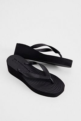 Sandalias Plataforma Alta Negras Sleepers