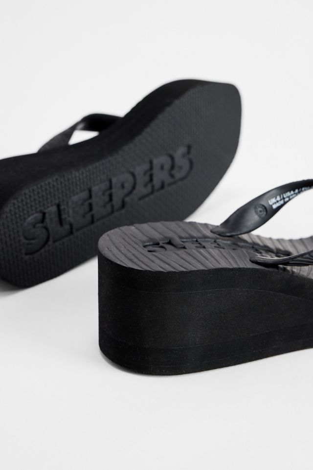 Sandalias Negras de Plataforma Alta Sleepers #3