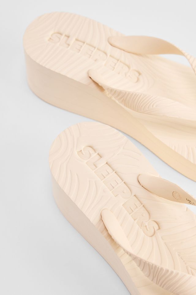 Tongs à plateforme haute crème Sleepers #3