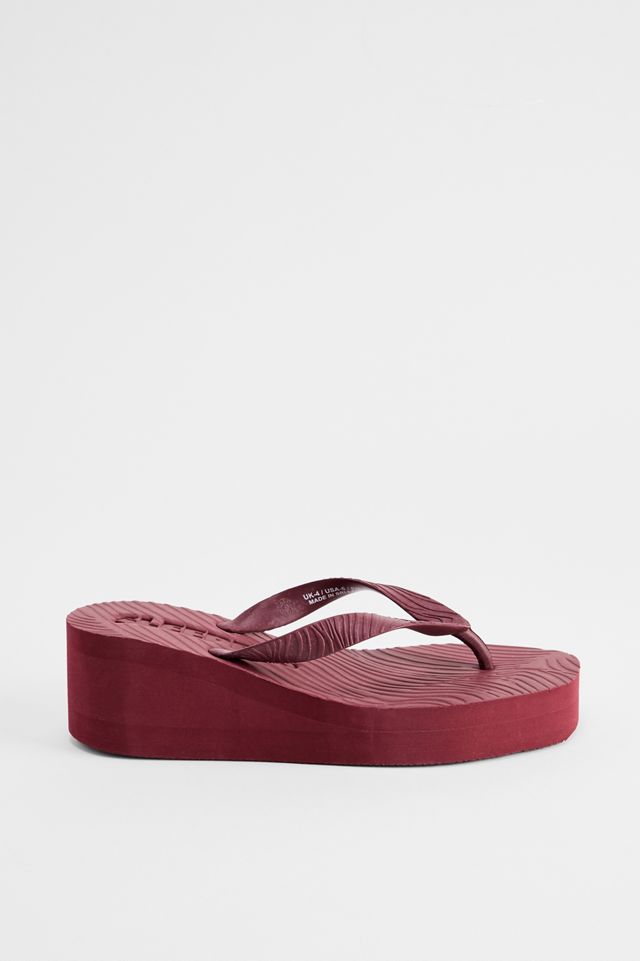 Sleepers Wine Plateau-Flip-Flops mit hohem Absatz #2