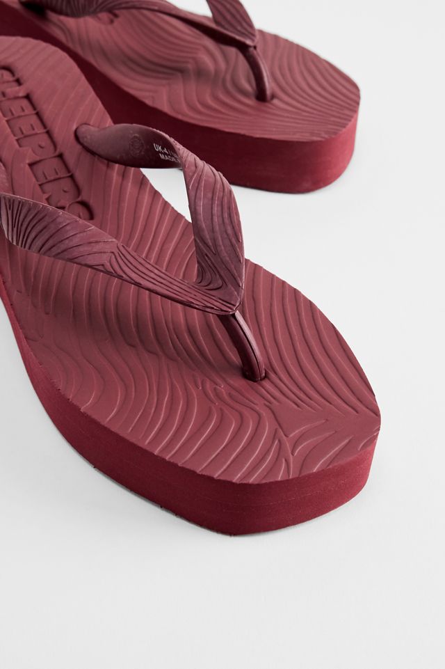 Sleepers Wine Plateau-Flip-Flops mit hohem Absatz #3