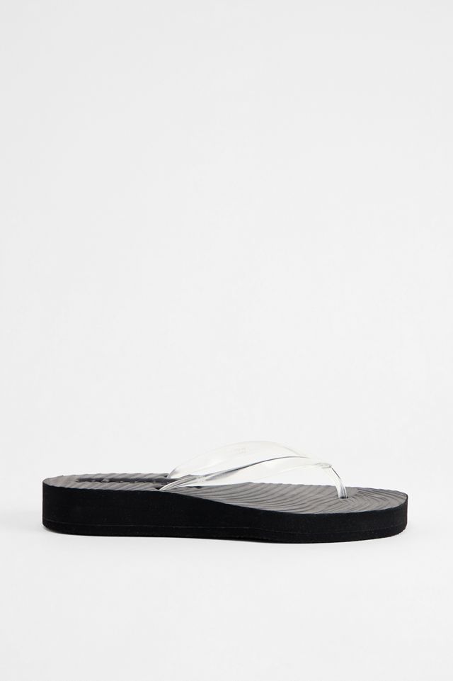 Tongs à plateforme mi-haute noires Sleepers #2
