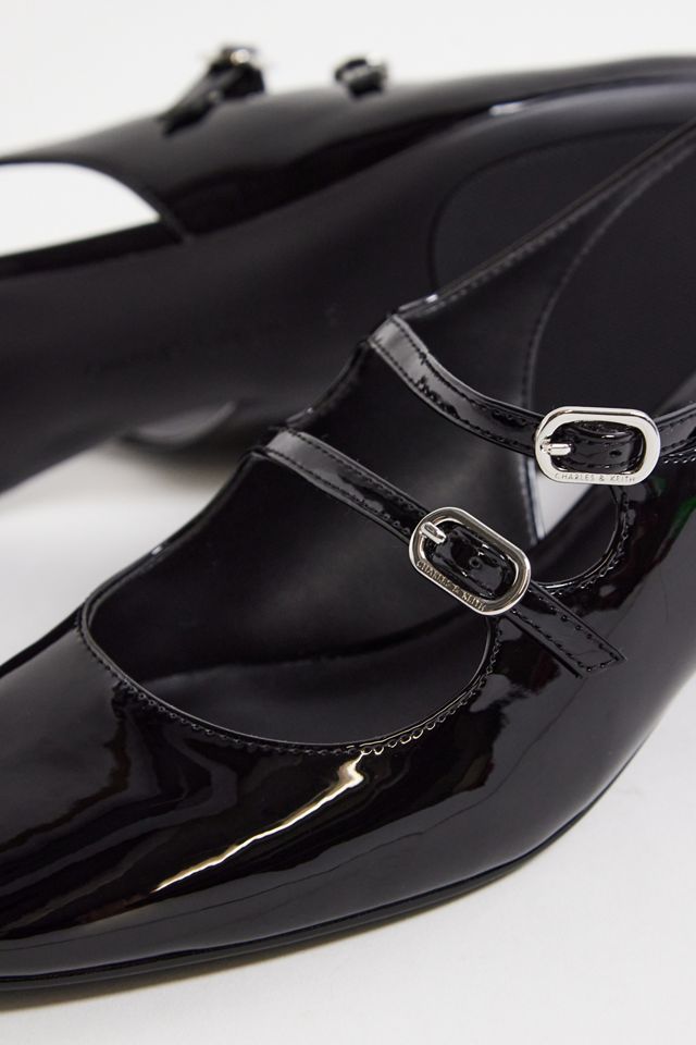 Charles & Keith Double Buckle Mary Jane Heels #2