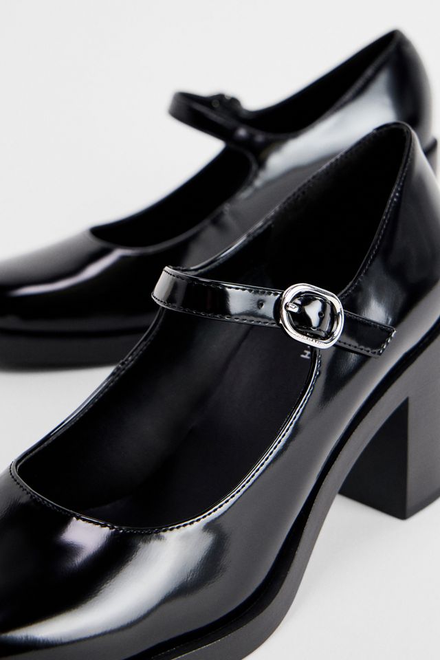 Charles & Keith Black Heeled Mary Jane Shoes #2