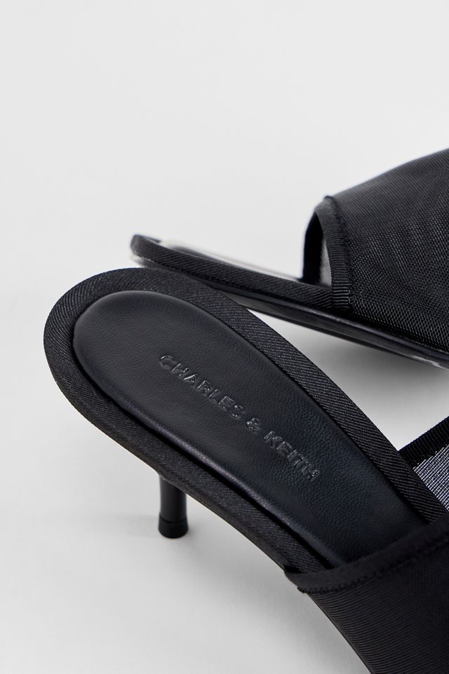 Charles & Keith Muli con Tacco in Rete Neri #3