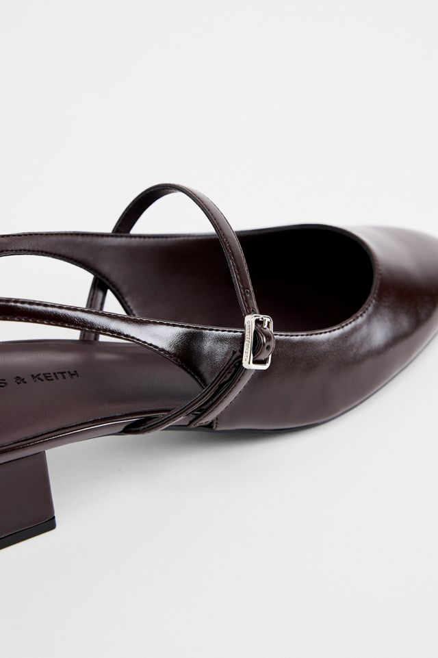 Scarpe Mary Jane con Tacco Color Borgogna Charles & Keith #3