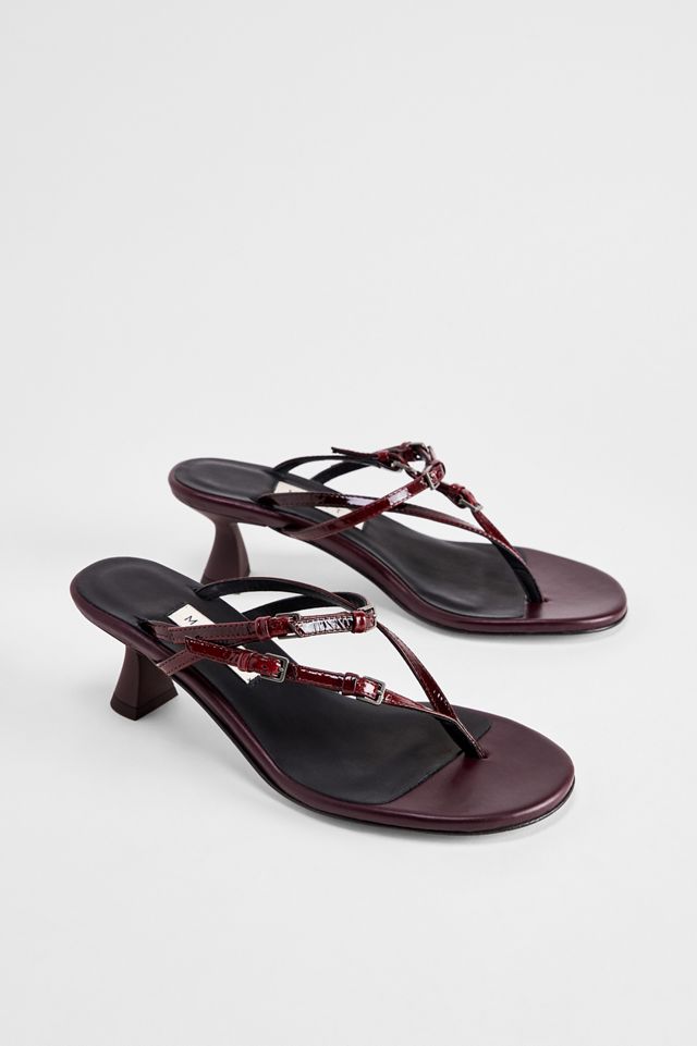 Miista Abisai Buckled Burgundy Heeled Sandals #1