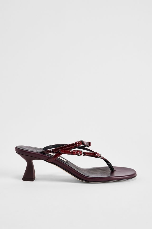 Miista Abisai Buckled Burgundy Heeled Sandals #2